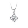 Collar de 1 quilate para mujer cadena de clavícula completamente de diamante suministro en vivo fabricantes lote diamante flash cabello seis garras cuadrado diamante circonita collar