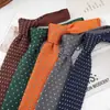 Fornecimento Direto de Fábrica Ponto de Venda Casual Estreita 6CM Colorida Estilo Coreano Gravata de Tricô de Lã Europeia e Americana Unissex Decorativa