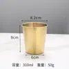 Copo de Água de Camada Única em Aço Inoxidável 304, Copo para Cerveja, Suco e Bebidas Geladas, Copo de Camada Única para Crianças do Jardim de Infância com Logo