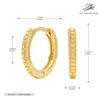 Fornecimento exclusivo transfronteiriço de brincos de prata de lei S925 com design circular em relevo, ear cuffs femininos de luxo discreto de nicho, atacado direto da fábrica de origem