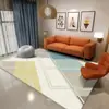 Nueva Alfombra de Piso Sala de Estar Dormitorio Lujo Ligero Alta Calidad Simple Cobertura Total Sofá Alfombra de Piso Grande Mesa de Café Limpiable Alfombra de Mesita de Noche
