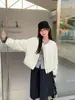 Otoño/Invierno 2026 Nuevo Estilo Coreano Moda Cuello Redondo Patchwork Cuadros Manga Larga Chaqueta Acolchada para Mujer Suelta Casual Abrigo de Algodón Tendencia