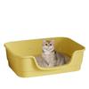 Suministros para Mascotas Gato Extra Grande Abierta Antisalpicaduras Inodoro para Gatos Extra Grande Semicerrada Caja de Arena para Gatos Personalizada