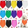Bandana Pet de Algodão Cor Sólida Lenço Triângulo para Cão Lenço de Gato Estampado Personalizado Lenço de Pescoço Presente de Feriado Gatinho