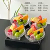 Cuenco de Fruta de Cristal con Pie Alto Cuenco de Fruta de Alta Apariencia Plato para la Hora del Té Plato de Postre Cuenco para Sopa Dulce Cuenco para Postre Plato Creativo