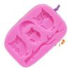 Molde de silicona para fondant líquido de búho, decoración de pasteles, molde de chocolate, herramienta para hornear DIY