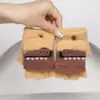 Luvas Infantis para Meninos no Outono e Inverno, Quentes, Meio Dedo com Tampa Dobrável, Desenho Animado de Dinossauro, Menino Pequeno, Estudante, para Escrever com Dedos Expostos, Meio Cortadas