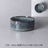 Cuenco Cerámico Creativo con Esmalte Craquelado Cuenco Doméstico Cuenco para Arroz Cuenco para Postre Cuenco para Comer Cuenco Inclinado Patrón Craquelado Cuenco Irregular