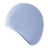Venta Directa de Fábrica Gorro de Natación de Silicona Forma de Gota de Agua, Gorro de Natación de Burbujas Grandes, Súper Elástico Impermeable Protección para los Oídos, Talla Grande, Cabello Largo No Aprieta la Cabeza