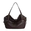 Bolso Tote Sencillo Transfronterizo para Viajes Diarios de Mujer 2025 Invierno Nuevo de Moda Retro Moda Gran Capacidad Bolso de Hombro Único Cruzado