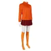 [En Stock] Disfraz Cosplay de Velma de Scooby-Doo Halloween Velma de Scooby-Doo Scoobydoo