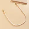 Cadena de Cintura Estilo Étnico Retro, Elegante Cadena de Cintura en Forma de U con Perlas de Imitación, Cadena Personalizada de Pantalones de Moda Hip-Hop para Mujer, Joyería Transfronteriza Europea y Americana