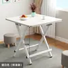 Mesa Dobrável Simples Mesa de Jantar para Casa de Aluguel Mesa de Jantar Portátil para Casa Mesa Redonda Barraca Exterior Mesa Quadrada Pequena