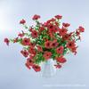Tela con Serigrafía de Flores de Eucalipto Morado de Siete Ramas Flores Artificiales Decoración Exterior Flores Falsas Moradas