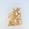 Bolsa de 50 juegos de botones grandes blancos de acero inoxidable 201 de 15 mm, broches de metal de cuatro colores, botones ocultos de presión invisibles sin costura