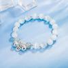 Pulseira da Sorte Nafu Bonita Garota Suave Sino Olho de Gato Cristal da Luz da Lua Lima Pulseira Feminina Contas Melhor Amiga