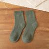 Calcetines gruesos de invierno de color liso con forro polar, toalla cálida japonesa, calcetines súper gruesos hasta media pantorrilla, calcetines de felpa de Corea del Sur.