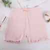 Estilo Novo de Verão Shorts de Segurança para Meninas Leggings Anti-Exposição para Crianças Calças Três Quartos Borda Franzida de Borboleta Shorts de Bebê Estilosos