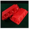 Matrimonio 6 piezas 8 piezas Rojo Personaje Feliz Charola de Plástico para Huevos Caja de Empaque para Huevos Felices Charola Desechable Luna Llena Regreso