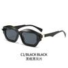 Nuevas gafas de sol sencillas de moda transfronteriza, gafas de sol personalizadas europeas y americanas para tiro callejero, gafas para hombres y mujeres con protección UV.