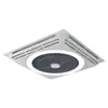 Luz de Ventilador de Techo LED para Oficina Integrada con Iluminación Controlada Remotamente, Tienda de Cadena Supermercado Techo de Yeso Aluminio Luz de Ventilador de Circulación