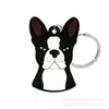 Animal Perro Gato Llavero de PVC Anillo de Llavero Cadena de Llaves Colgante Anillo de Llavero Llave de Coche