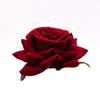 7cm6 camadas flanela canto rosa cabeça de flor artificial flor artificial DIY fazendo decoração de casamento fantasia broche decoração de adereço de cabeça