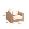 Sofá de ratán para exteriores, sofá impermeable y a prueba de sol para patio, combinación de sofá de ocio para jardín, sofá doble para balcón, sofá para exteriores