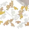 Color de aleación que preserva el color, cuatro agujeros, estilo antiguo, pieza de conexión de loto, material para manualidades DIY para hacer horquillas de borla, accesorios para el cabello