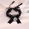 Xianyi Accesorios Eróticos Encaje Sexy Estilo Gótico Lolita Oscura Encaje Correa Cruzada Collar de Campana