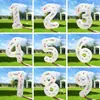 Balões Brancos Impressos com Números de 32 polegadas para Meninas e Decorações de Balão de Aniversário Infantil Balões de Folha de Alumínio Atacado