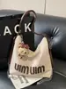 Bolsa de Gran Capacidad para Mujer, Bolso de Hombro con Letras, Bolso Tote Casual para el Día a Día, Bolso Cruzado Versátil para Mujer, Gran Capacidad