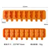 Molde Creativo de Silicona para Paletas de Hielo de Doble Corazón con 8 Cavidades, DIY, con Palitos de Madera, Molde Casero para Palitos de Queso
