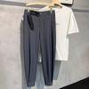 Pantalones Leggings Negros de Velcro para Hombre Estilo Japonés Marca de Moda Trendy Street Sueltos Casual Versátiles Pantalones Harem
