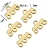 Conector de colgante plano de una pieza con base porosa de acero inoxidable, hebilla para pulsera, collar, pendiente, accesorios de joyería para bricolaje