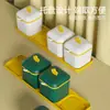 Nuevo Set Combinado de Cajas de Condimentos para el Hogar de Cocina Botella de Condimentos Sellada Frasco de Condimentos a Prueba de Humedad Caja de Almacenamiento con Múltiples Compartimentos