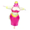 Disfraz Inflable de Payaso de Halloween para Adulto, Disfraz de Personaje de Dibujos Animados, Accesorios para Actuación en Fiesta Navideña, Cosplay