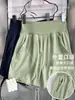 Pantalones Cortos de Running Finos de Secado Rápido para Mujer de Verano, Cintura Alta, Control de Abdomen, Adelgazantes, Corte Holgado, Pantalones Cortos para Gimnasio y Yoga