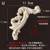 Talla en Madera Dongyang Aplique de Madera Maciza Flor de Esquina de Puerta de Gabinete Fondo de Pared con Patrón Floral Estilo Europeo Pieza de Flor de Madera Decoración Diagonal en Stock Boda