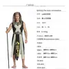 Faraó Egípcio Cleópatra Fantasia de Halloween Amazon Cosplay Masculino Adulto Festa de Carnaval Roupa de Casal