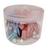 Caja de 12 piezas Moda coreana Cuerda para la cabeza de perlas Banda para el cabello tres en uno Goma para el cabello Cuerda para el cabello Mori Accesorios para el cabello