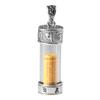Colgante de Plata Rey Ciervo Dorado Abrible Estilo Tibetano Cuenta Cultural para Jugar Colgante Botella Acrílica Collar de Plata Colgante
