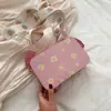 2026 Nuevo Bolso Cruzado de Hombro para Mujer Estilo Coreano de Moda Otoño Fresco Floral Bolso Cuadrado Pequeño de Moda Ins