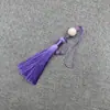 Xiangfei 8B-7 Loto Tallado Doble Borla Colgante Borla Traje Antiguo Dinastía Han Solapa Prensada Escalón Prohibido Estilo Antiguo Ropa con Espalda de Nube Accesorios