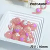 Contas Pintadas à Mão Tulipa Coelho Morango DIY Contas Artesanais Acessórios de Joias de Ovo Pochê Infantil Contas Soltas Corrente para Celular