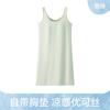 Camisola Feminina com Bojo 2026 Novo Estilo de Verão Seda Ecológica Toque de Seda Gelada Tamanho Grande Camisola Pode Ser Usada Fora de Casa como Roupa de Casa