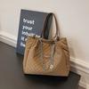 Estilo coreano losango sacola 2024 novo outono simples grande capacidade Moda ombro estilo coreano bolsa casual feminina