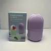Dispositivo de Limpieza Facial de Hielo de Silicona, Masajeador de Bolas de Hielo Facial, Compresa de Hielo para la Cara, Rodillo de Masaje Facial de Hielo, Bola de Hielo en Cápsula