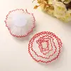 Ins Estilo Coreano Doce Contraste Renda Malha Flor DIY Laço de Cabelo Corda de Cabelo Acessório de Cabeça Corsage Fantasia Acessórios de Flor