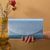 Bolso de Cena Nuevo Transfronterizo Bolso de Mano para Mujer Europeo y Americano Clutch de Banquete Plisado Vestido Bolso Cruzado Cadena Bolso de Noche